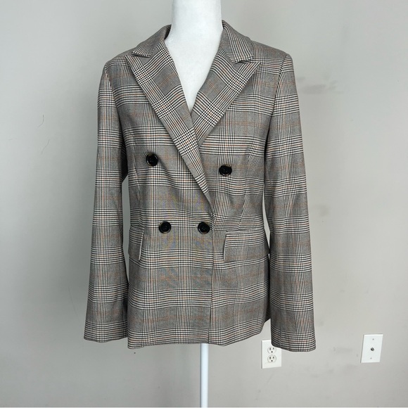 NWT A LOVES A PLAID DOUBLE BREASTED BLAZER SIZE MEDIUM - Picture 7 of 15